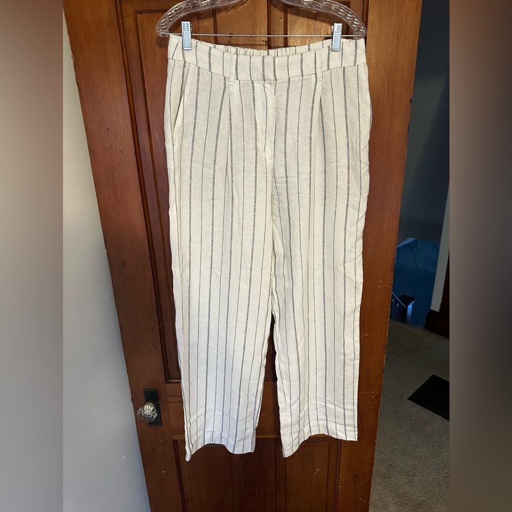 Old Navy Linen Striped Pants